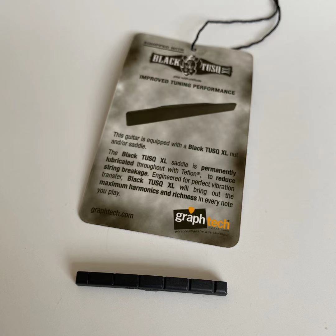Graph tech Guitar nut Black TUSQ XL 5000-00 flat bottom For st/tele electric guitar parts,made in Canada