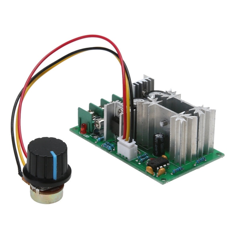 20a pwm dc motor snelheidsregelaar 12v 24v 36v 48v met potentiometer knop schakelaar