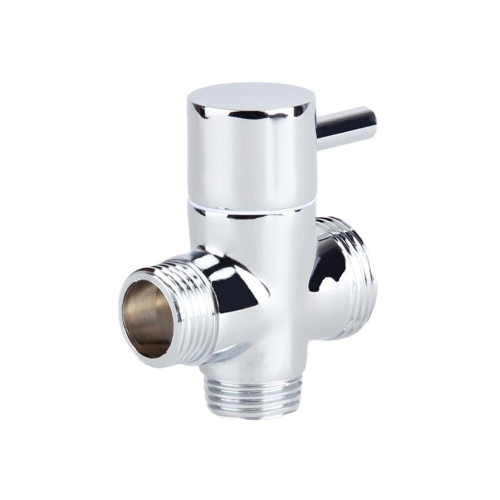 Brass Diverter Valve 3 way Water Separator Shower Tee Adapter Adjustable Shower Head Diverter Valve Bathroom Accessories: six water separator