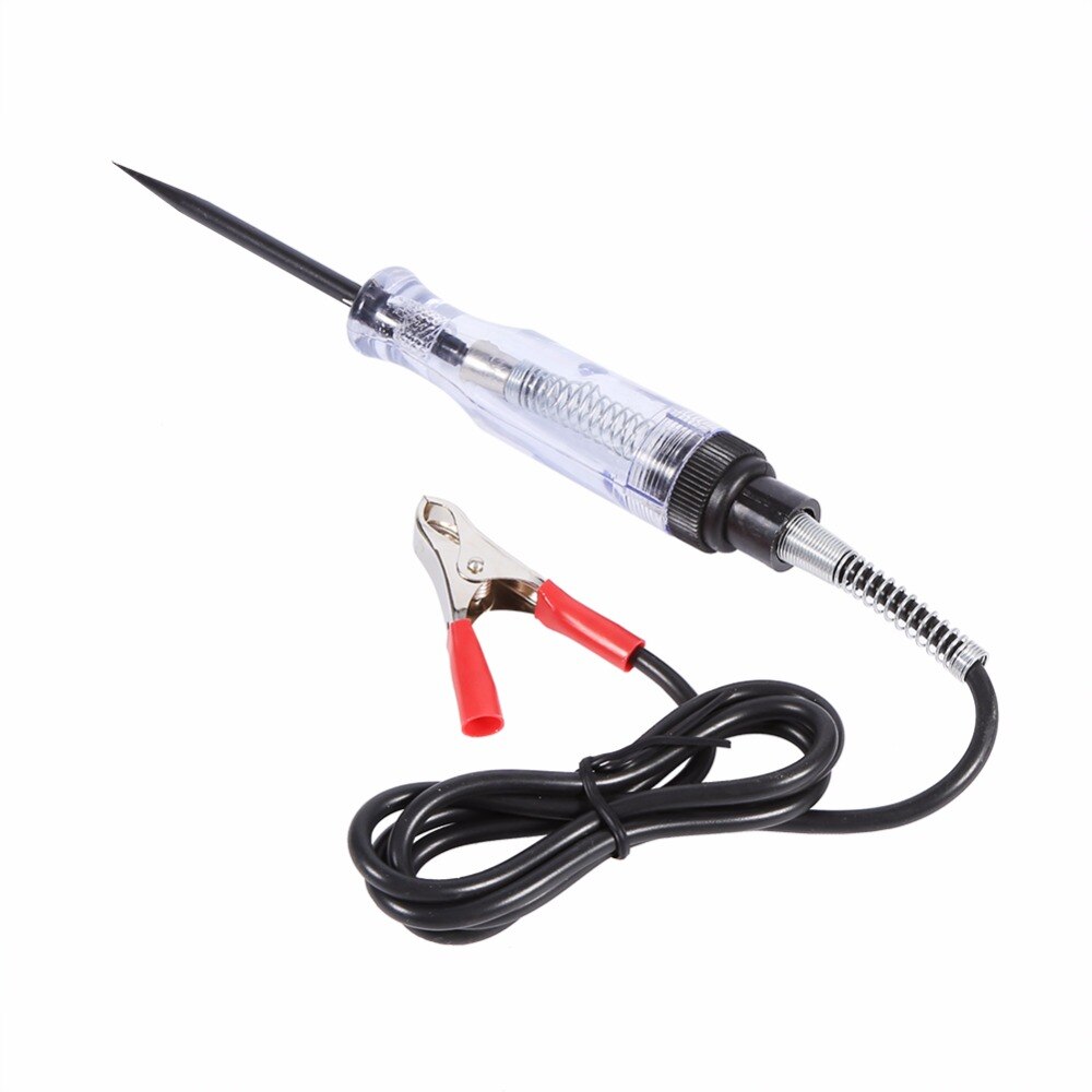 Auto 6 V 12 V 24 V DC Auto Vrachtwagen Voltage Circuit Tester Auto Test VoltMet Lange Probe Pen Gloeilamp Elektrische Draad Circuit Tester