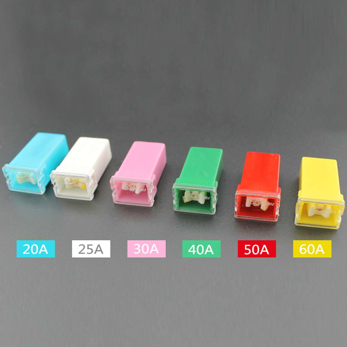 108Pcs Car Fuses Set with Box Japanese Auto Fuse 20/25/30/40/50/60A Pal Female Slow Blow Fuse for Nissan/Toyota/Honda/Mazda