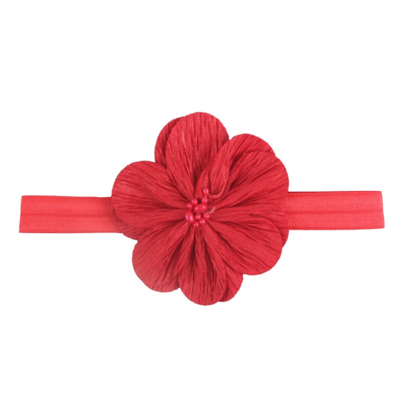 Baby Wellenförmige Falten Stirnband freundlicher Stirnband Neugeborenen Bogen Bandana Kind Foto Haar Zubehör Requisiten freundlicher Kopf Blume: 01