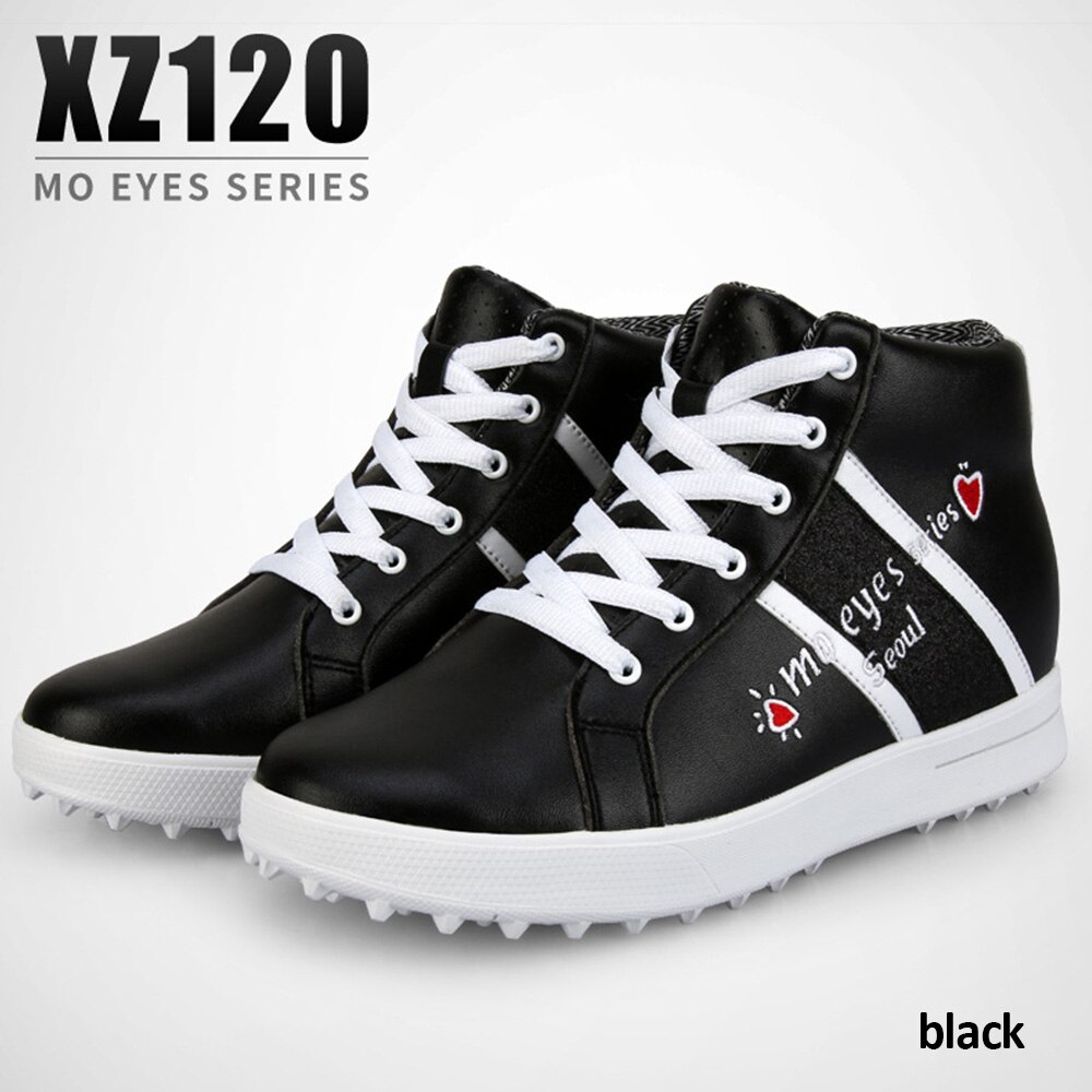 PGM Golf Shoes Women's High Upper Inside Height Increasing Shoes Waterproof Shoes Breathable Ladies Golf Shoes Item: Black / 5.5