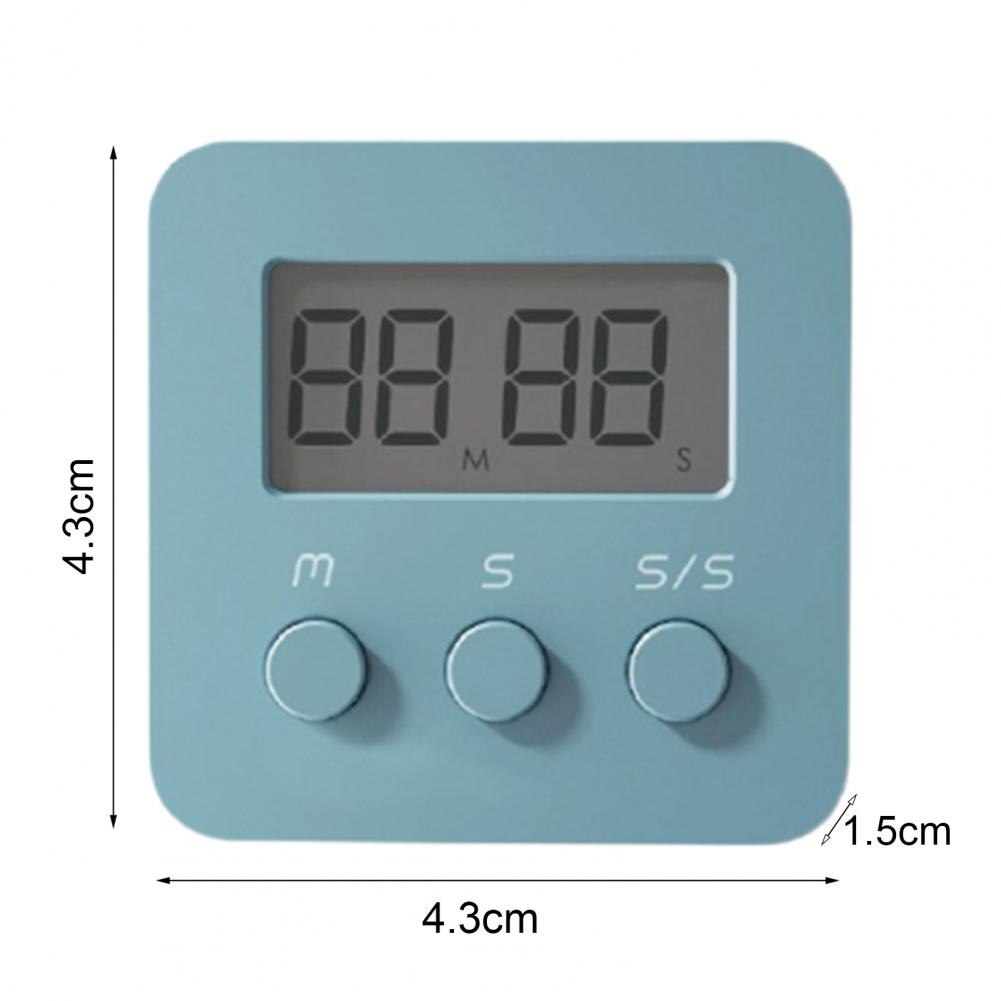 Study Timer Simple Operation Long Battery Life ABS Sound Reminder Alarm Practical Cooking Timer Alarm Clock for Household 