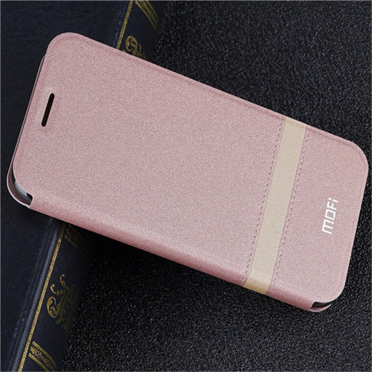 Case for Honor V20 Cover for Huawei Honor View 20 Flip Case MOFi Original Luxury TPU Housing PU Leather Book Shell Folio: Rose Gold