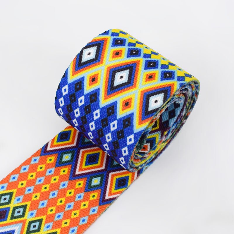 4m 50mm Polyester 2mm Thick Ethnic Printed Webbing... – Grandado