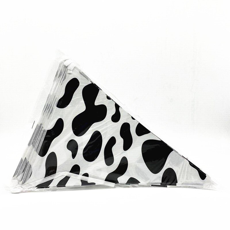 Cute Pasture Cow Theme Party Paper Plate Cup Flag Napkin Balloon Thankgiving Birthday Wedding Party Decor Supplies: Flags 1set
