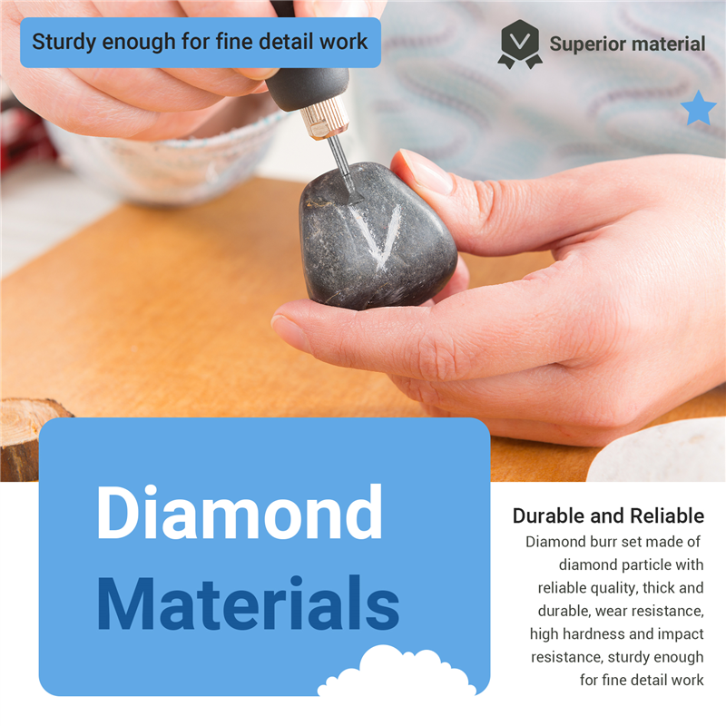 Diamant Bohrerset - 13PCS Slijptools - Polijstkits voor Dremel Roterende Gereedschappen