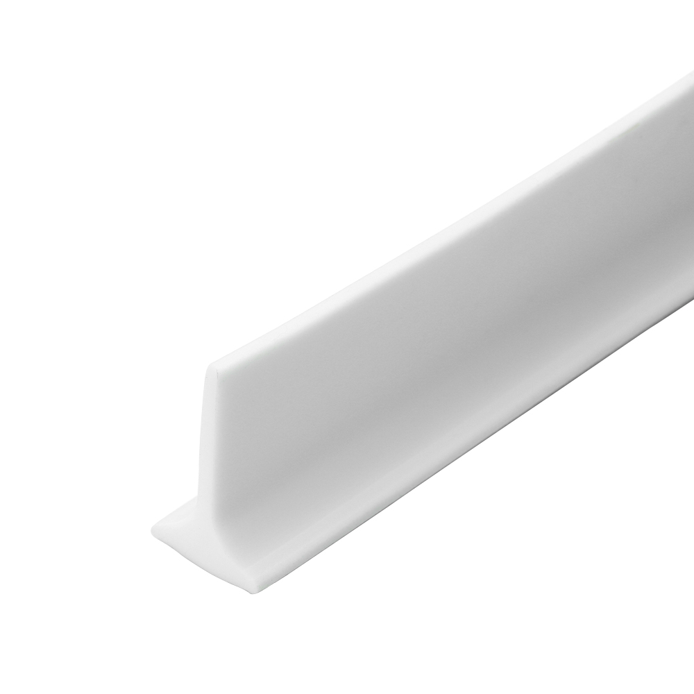 Multi-size Color Silicone Bathroom Water Retaining Strip Washing Machine Basin Stove Dry and Wet Separation Shower Dam Barrier: White / 100cm
