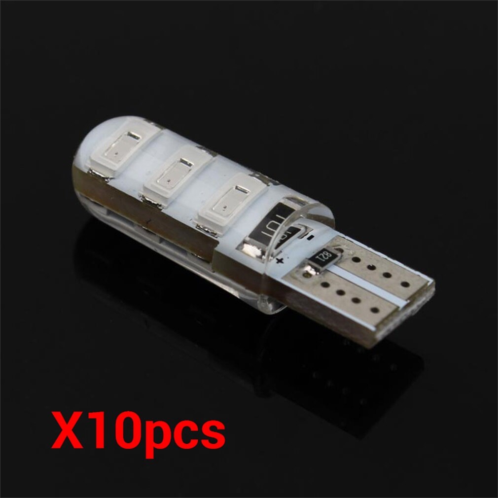 Luz LED T10 de Super , 6 LEDs SMD 5630 sin errores 194 168 W5W, luz LED Universal de estacionamiento para coche, CANBUS T10 LED: Rojo