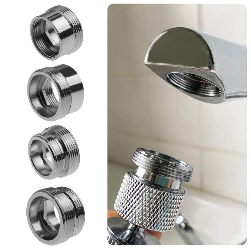 Küche Wasserhahn 16/18/20/22/24/28/mm Bis 22mm mit Unterlegscheibe metall Männlich-weibliche Wasser sparen Adapter Wasserhahn Belüfter Stecker