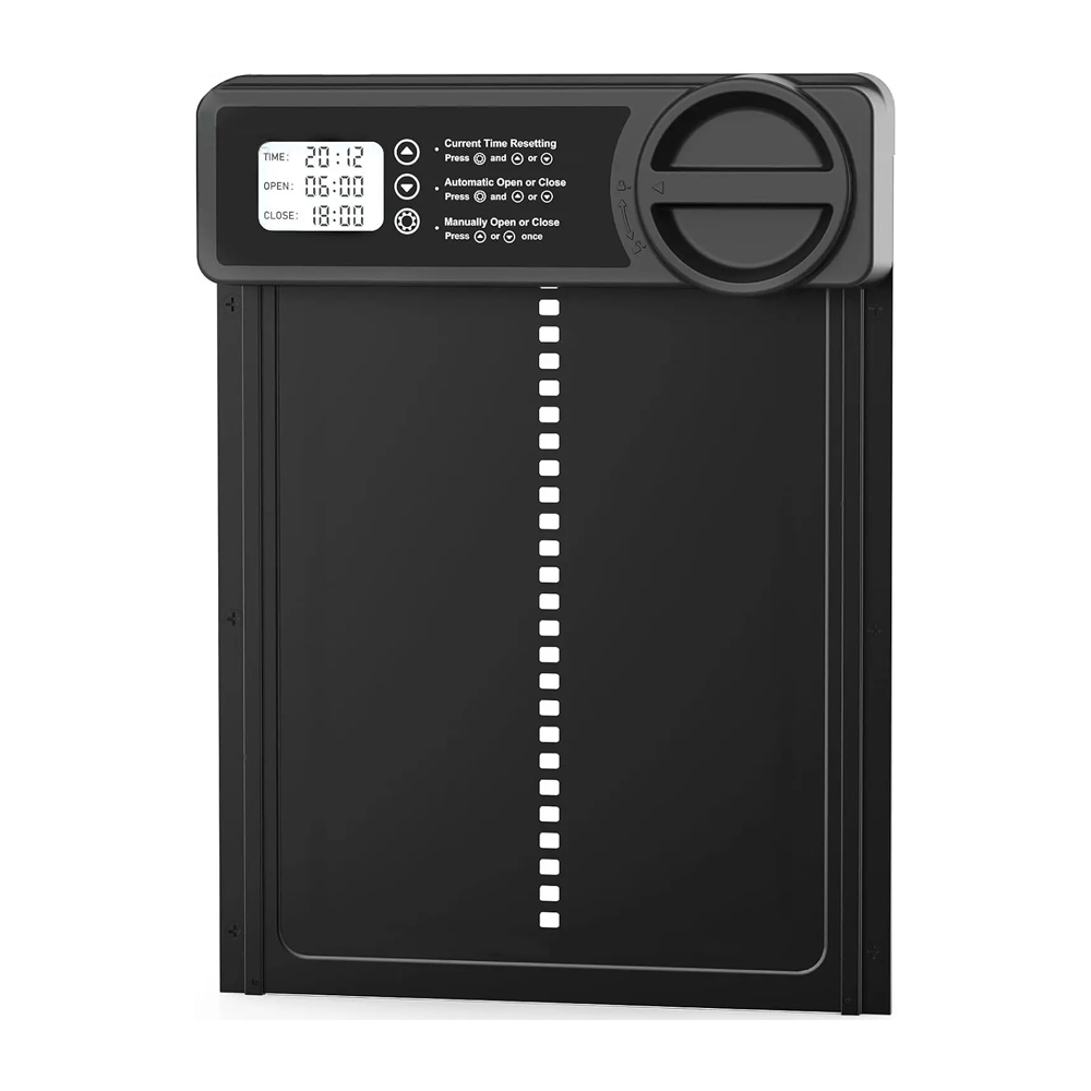 Porta automática do galinheiro, Auto porta do pato, Alimentado por bateria, Porta de frango elétrica com temporizador, Controle manual, Tela LED: Default Title