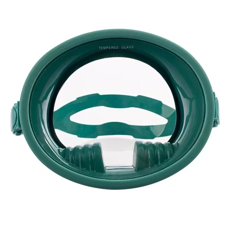 TaoBo Snorkeling Mask Snorkel Tube Set Diving Mask Underwater Scuba Swimming Glasses HD Non-polarized Diving Goggles Swimming: Metallic Green