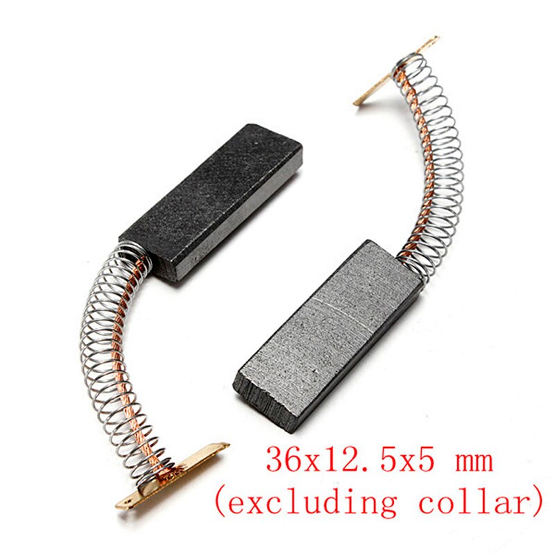 2pcs/pair Motor Carbon Brushes With Length Lead Centrifuge Carbon Brush Washing Machine Spring Carbon Brushes