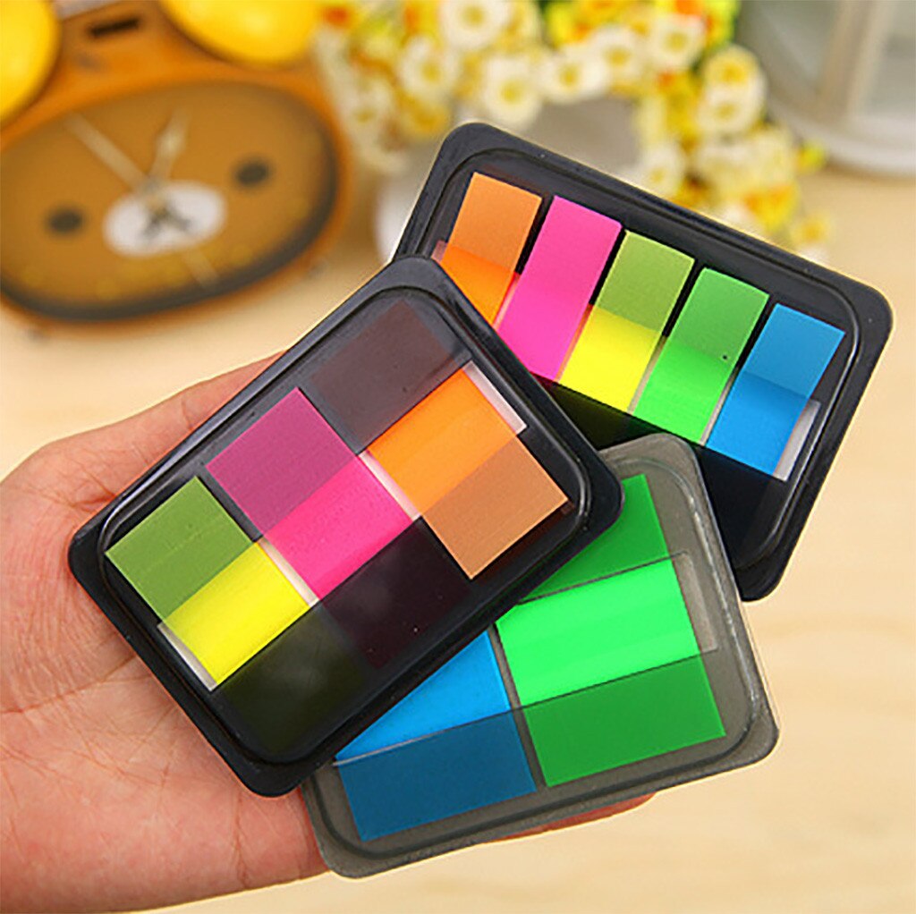 Fluorescence colour Self Adhesive Memo Pad Sticky Notes Bookmark Point It Marker Memo Sticker Paper Office School Supplies