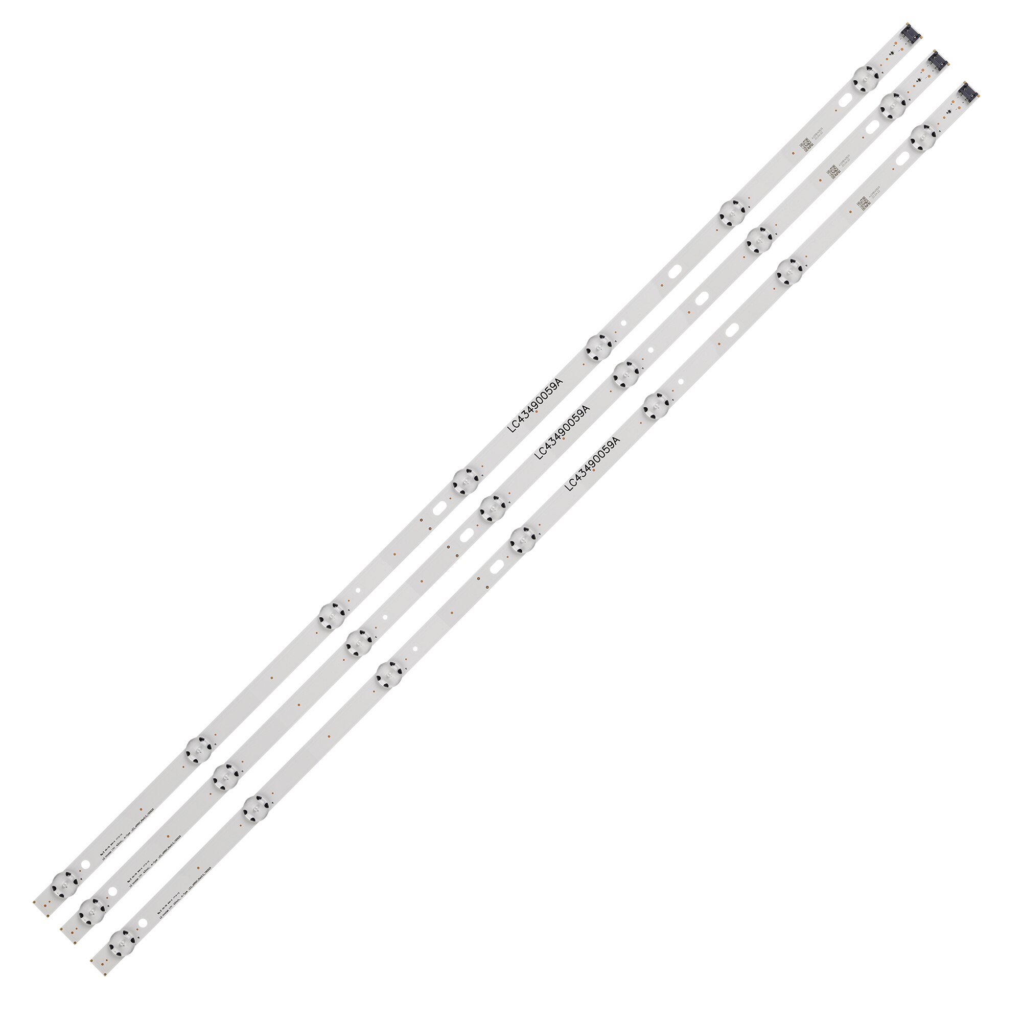 Tira de luces LED de retroiluminación, accesorio para LG 43UJ6300 43UJ6500 43UJ6560 43UJ651V 43UJ561V 43UJ701V 43UK6200 43UJ630V 43UJ635V 43LJ614V, 3 unids/set