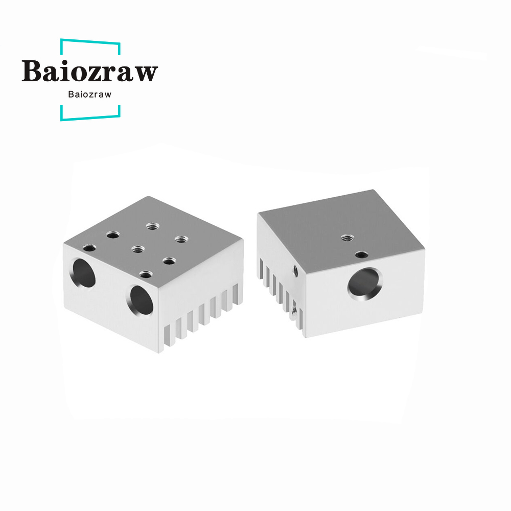 Radiador de aleación de aluminio de alta distancia para impresora 3D, piezas de impresora 3D de extrusión de un solo/doble cabezal, 1,75mm, extremo