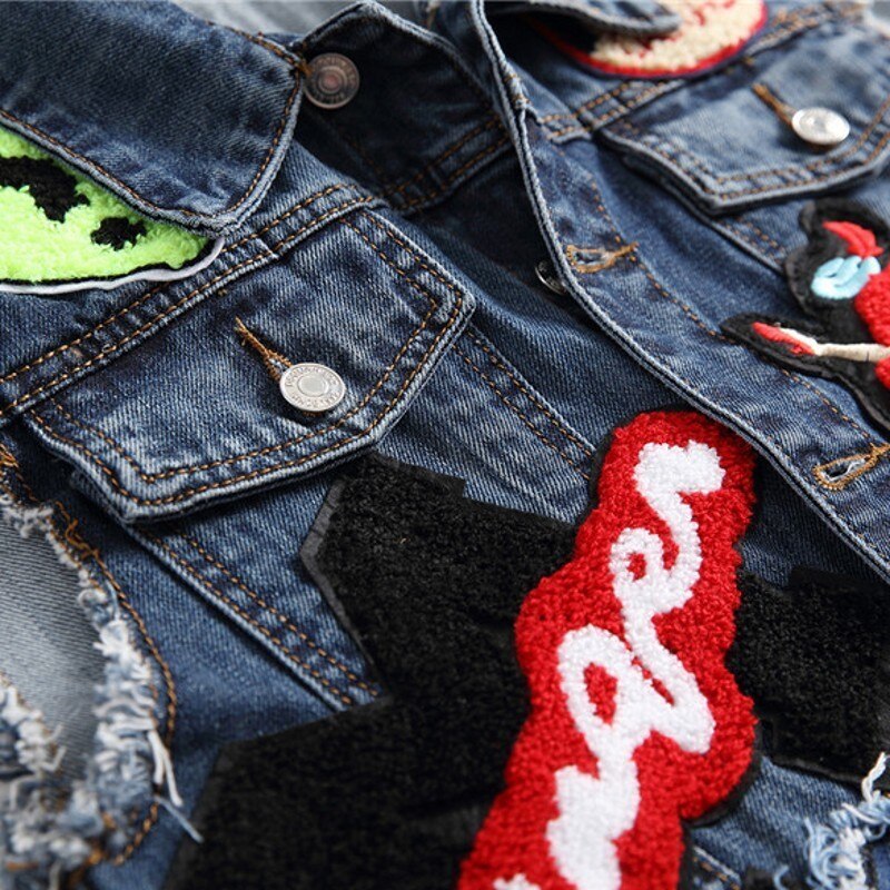 Summer Mens Vest Vintage Embroidery Slim Fit Sleeveless Mans Waistcoat Casual Single Breasted Jean Colete Masculino