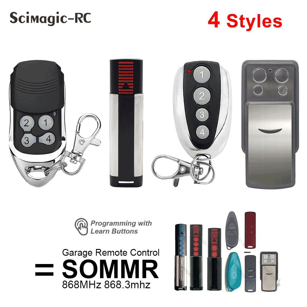 SOMMER 4020 4026 TX03 868-4 Télécommande pour porte de garage 868MHz Rolling Code 4 boutons Emetteur manuel de 4011 4021 4025 4031 4035 APERTO 4021 4025.télécommande sommer porte de garage