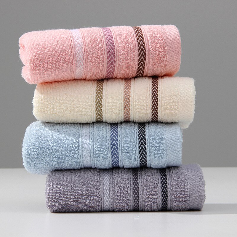 Cotton Horizontal Bar Towel Lovers Face Towel Household Soft Water Absorbent Adult Lovely Bath Towel Towels Bathroom Microfiber