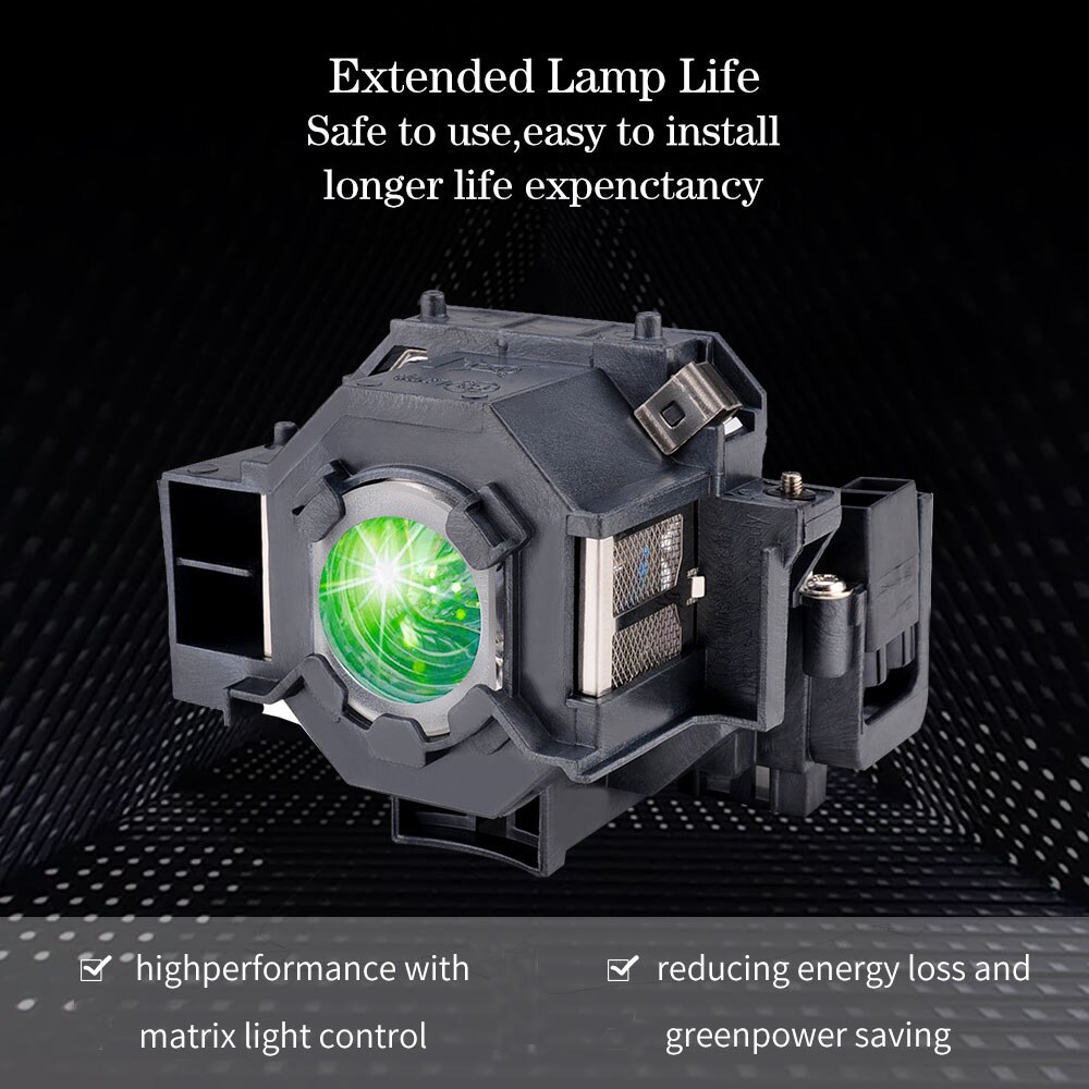 Elplp 42 ersatzprojektorlampe mit gehäuse für emp -280/400/400w/400we/410w/822/822h/83/83c/83h/83he/x56 ; projektoren grand