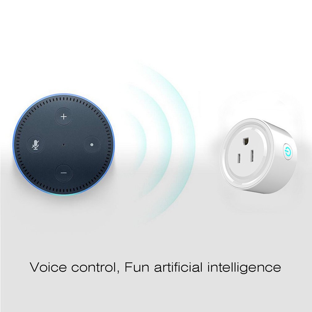 mini wifi trådløs smart stikkontakt fjernkontroll tidtaker plugg kontroll bryter strømuttak oss plugg hjemmeenheter tilbehør