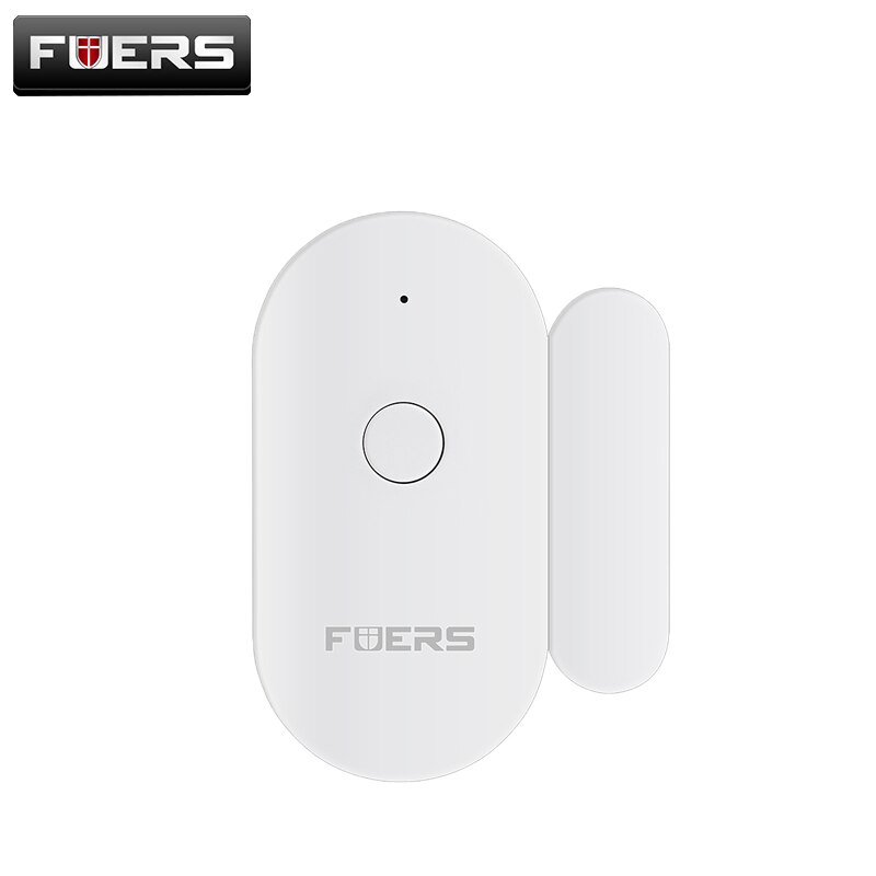 FUERS Wireless WiFi Mini Magnetic Sensor Tuya Smart APP Control Home Safety Protection 2.4GHz Smart Door Sensor: 1 pcs