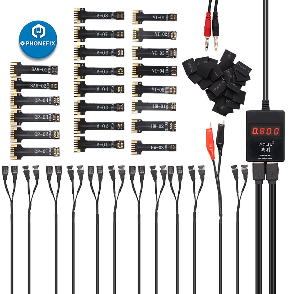 Mest populära android-telefoner dc-strömförsörjning test dc-strömförsörjning ström boot-up testkabel för universella android-telefoner