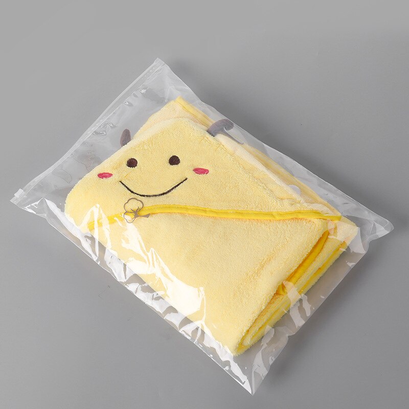 Förtjocka bad tecknad absorberande korallfleece barn badhandduk mantel baby handduk täcke baby mantel anpassning