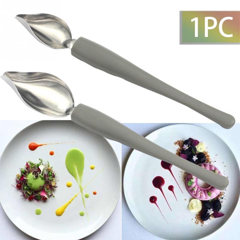 Cuchara decorativa creativa para decorar comida de Sushi, herramienta de dibujo, plato para salsa, utensilios para hornear y postres, cuchara para comida y comida, herramienta para café