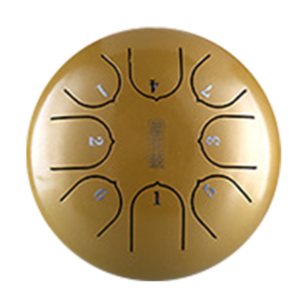 6 Inch 8 Notes Music Education Mini Instrument G Tune Tank Steel Tongue Drum Party With Mallets Hand Pan C Key