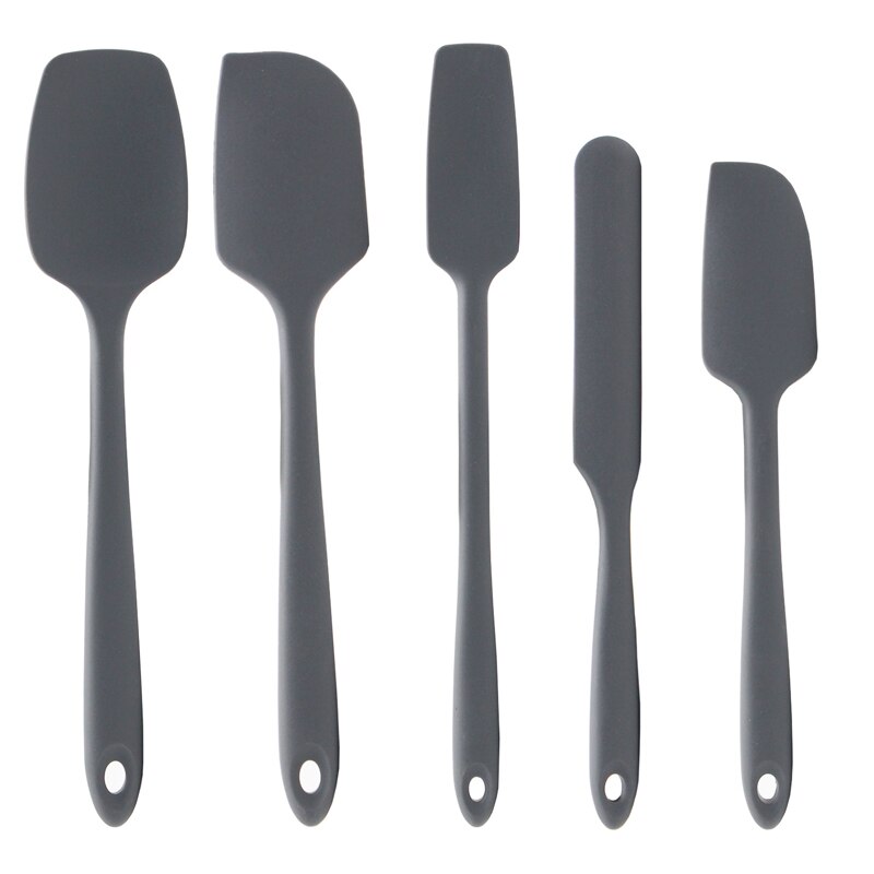 Multifunction Heat Resistant Silicone Six-piece Kitchen Baking Tool Set Cake Spatula Oil Brush Kitchenware High Temperature: Purple