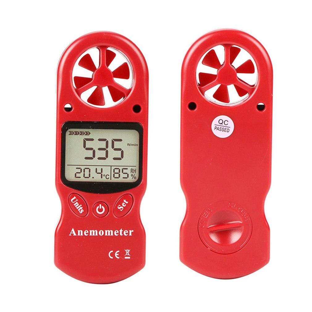 Mini Multipurpose Anemometer Digital Anemometer LCD TL-300 Wind Speed Temperature Humidity Meter with Hygrometer Thermometer