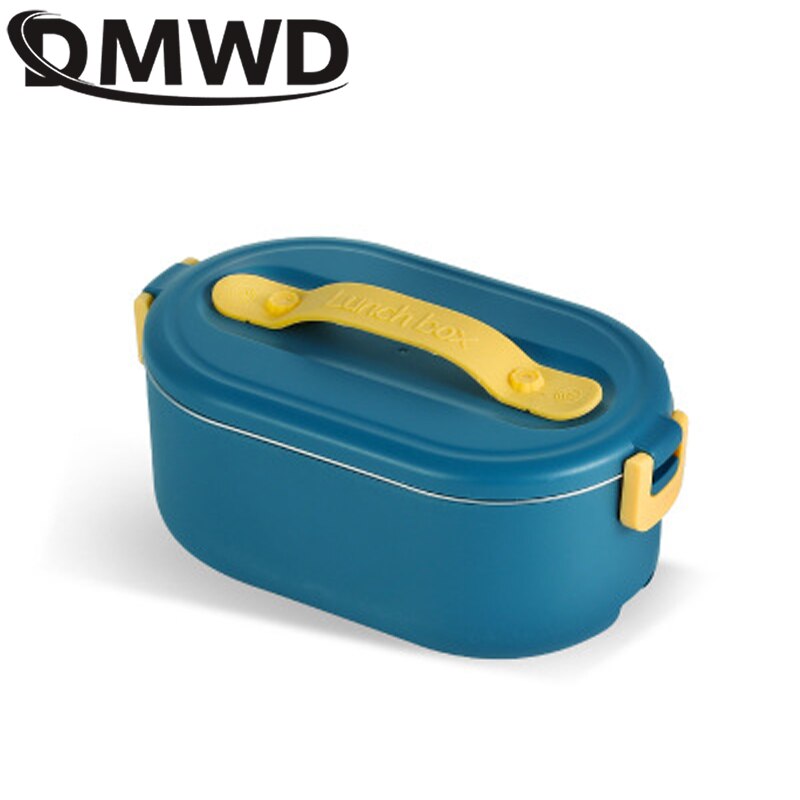 DMWD 220V Lunch Box Food Container Portable Electric Heating Food Warmer Heater Rice Container Dinnerware Sets For Home