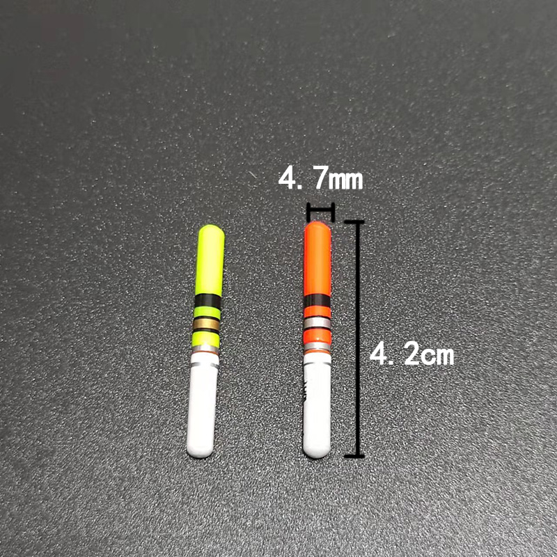 10 unids/lote palo de luz de pesca nocturna con batería CR322 barra de luz LED para accesorio de flotador luminoso funciona con batería CR322 A417