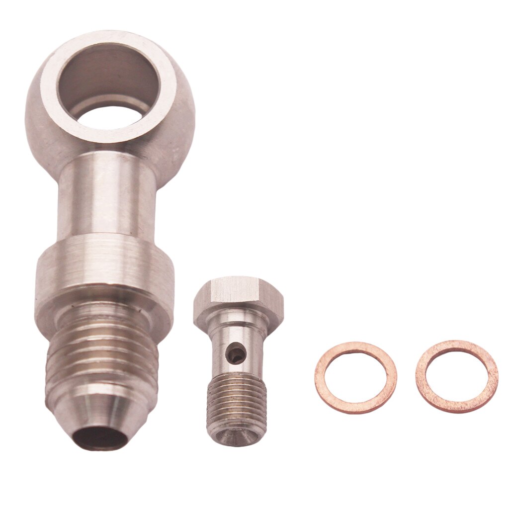Steel Banjo Fittings M10 X 1.0 (Metric 1.5mm) To -4 AN, Aluminium Alloy