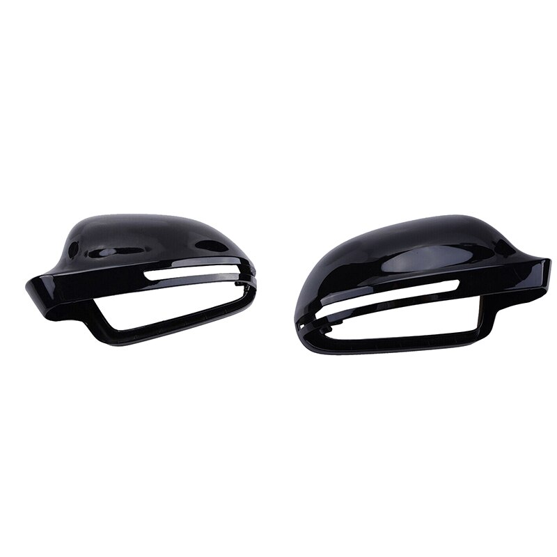 Wing Mirror Cover Cap Trim For- A3 A4 B8 S4 A5 S5 8T Q3 Gloss Black