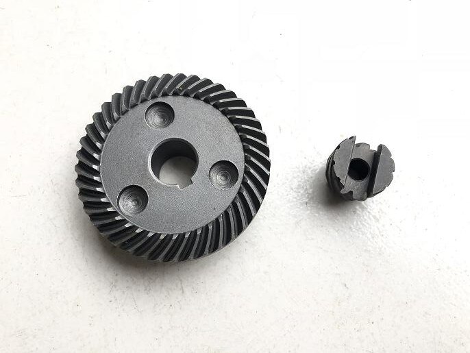 One Set 2pcs Spiral Bevel Gear Pinion Set Repair Part for Ken 125 150 9925 9950 Angle Grinder