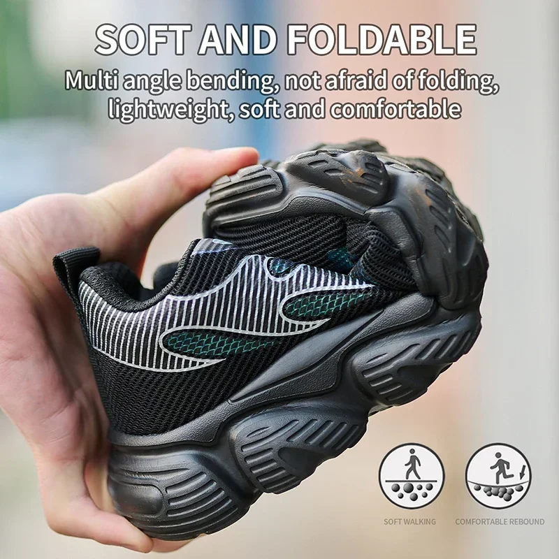 Rotating Button Work Safety Shoes Men Reflective Steel Toe Shoes Indestructible Work Sneakers Protective Safety Boots Size 47 48