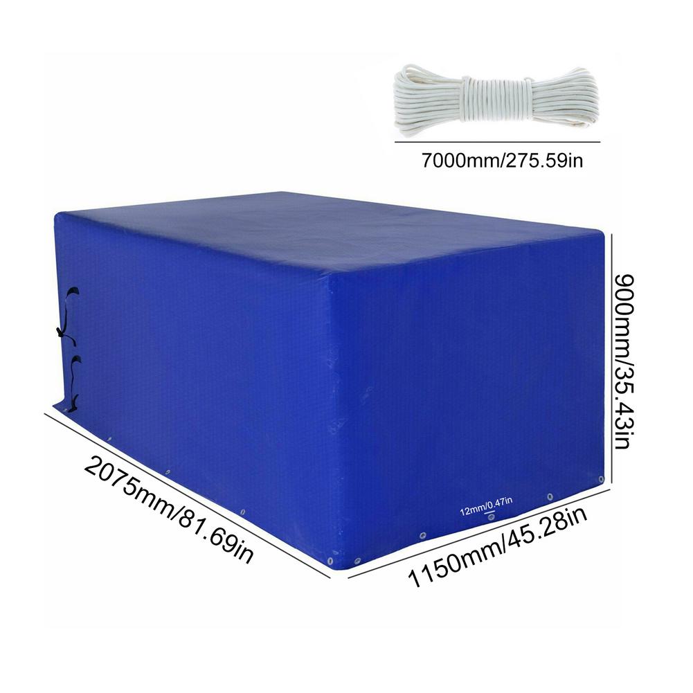 Zware Tarp Dekzeil Met Versterkte Oogjes Voor Trailer Blauw Waterdicht Vel Oxford Doek Voor Trailer Stofkap