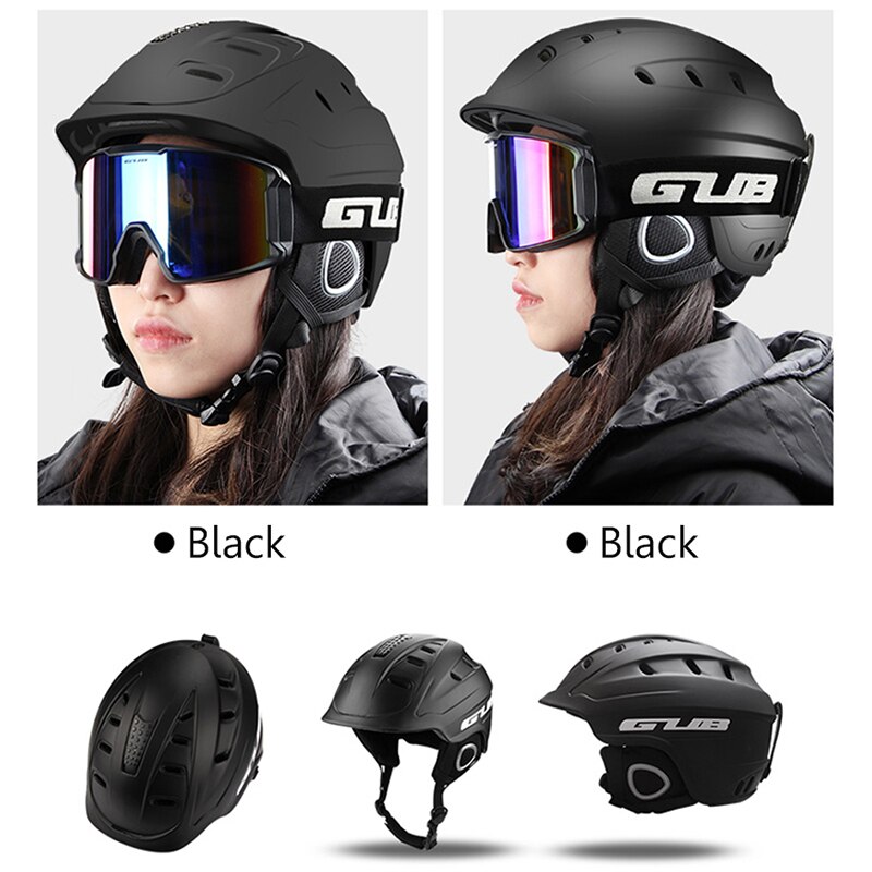 Casco de esquí de CE integrado medio cubierto para hombre y mujer cascos de esquí de skateboard snowboard y bicicleta casco de esquí deportivo