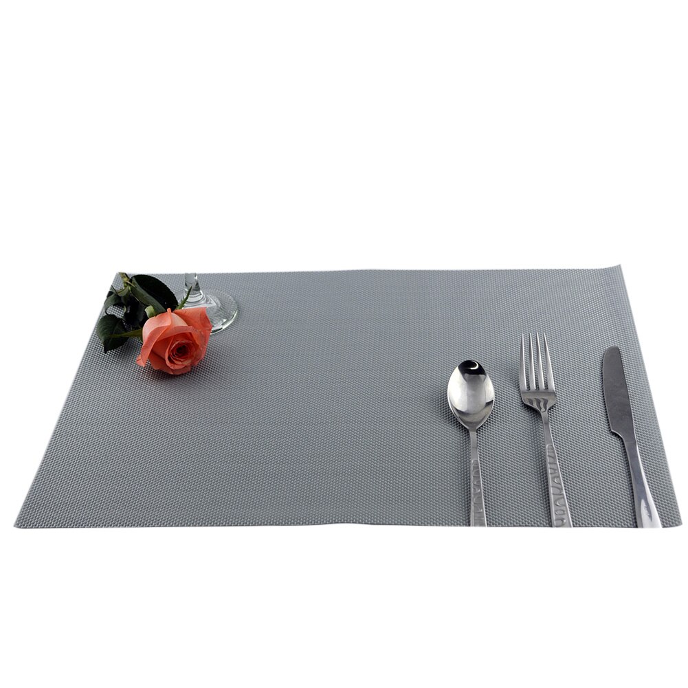 Tapete aislante para mesa de PVC lavable, salvamanteles antideslizante, Occidental: Silver
