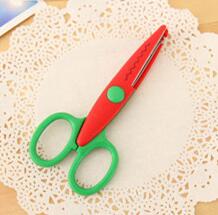 Tijeras de encaje DIY, herramientas de papel para álbum de recortes, decoración diaria, tijeras de seguridad, selección de 6 estilos, 1 ud.: B