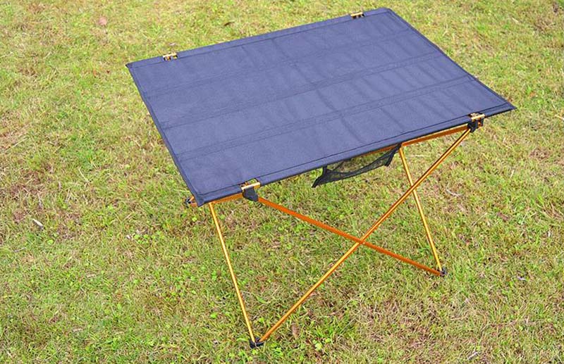 Bærbart aluminiumslegering ultra-let foldebord skrivebord lille størrelse foldbart bord bord camping udendørs picnic: S1
