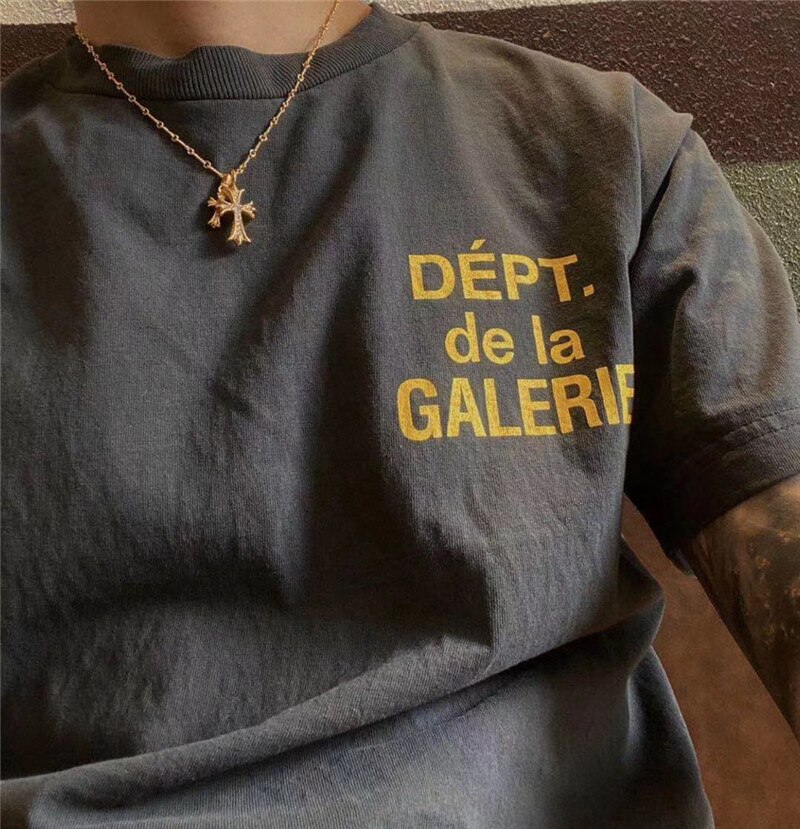 1:1 Hoge Gallery Dept T-shirt Mannen Vrouwen Katoen Zomer Casual Gallery Dept Top Tees T-shirts