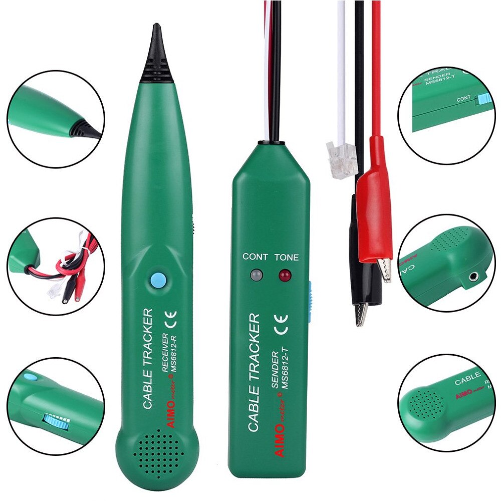 Telephone Phone Wire Network Cable Tester Line Tracker for MS6812