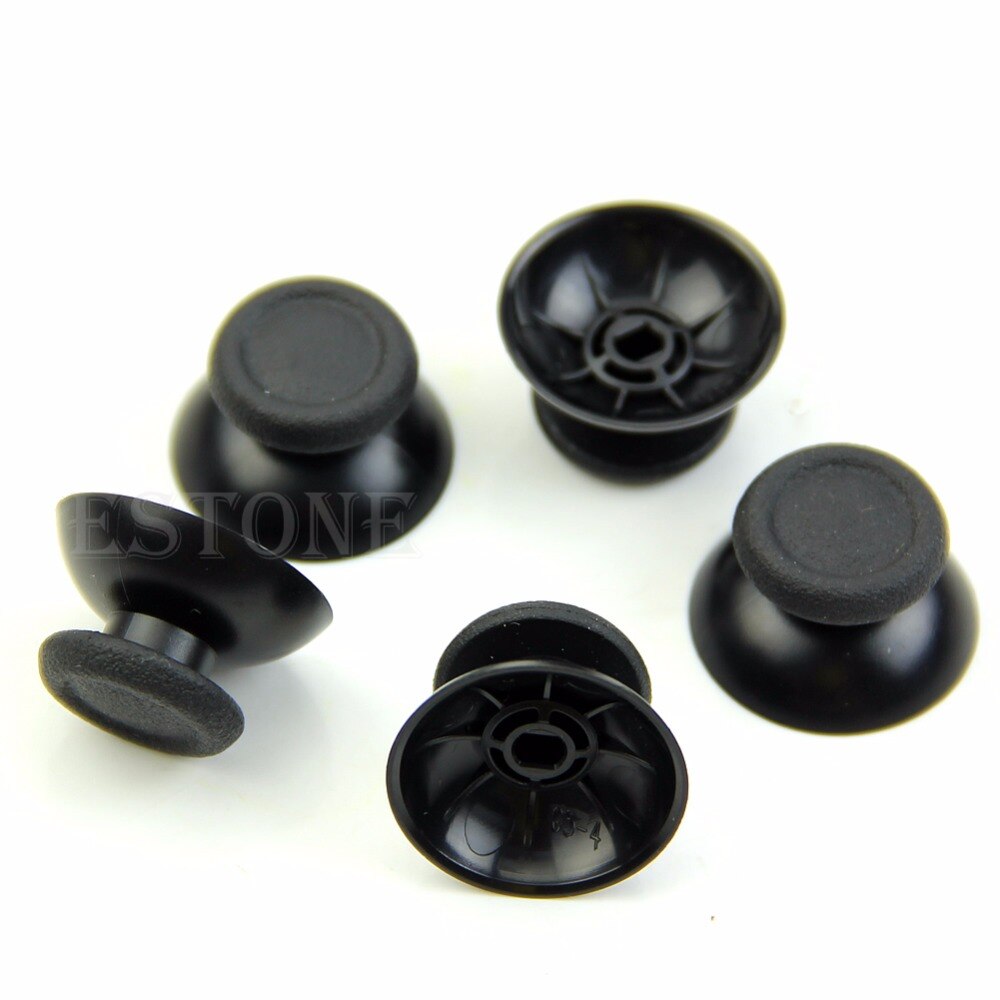 10Pcs Replacement Controller Analog Thumbsticks Thumb Stick for Sony PS4 Black