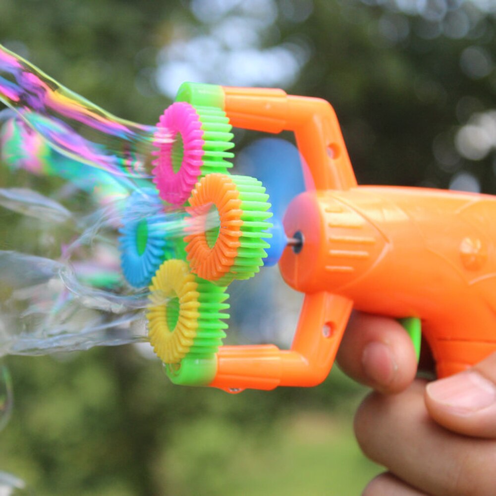 Bubble Machine Toy 4 Hole Electric Automatic Bubble Blower Maker Machine Outdoor Sports Kids Toy Developmental Toy