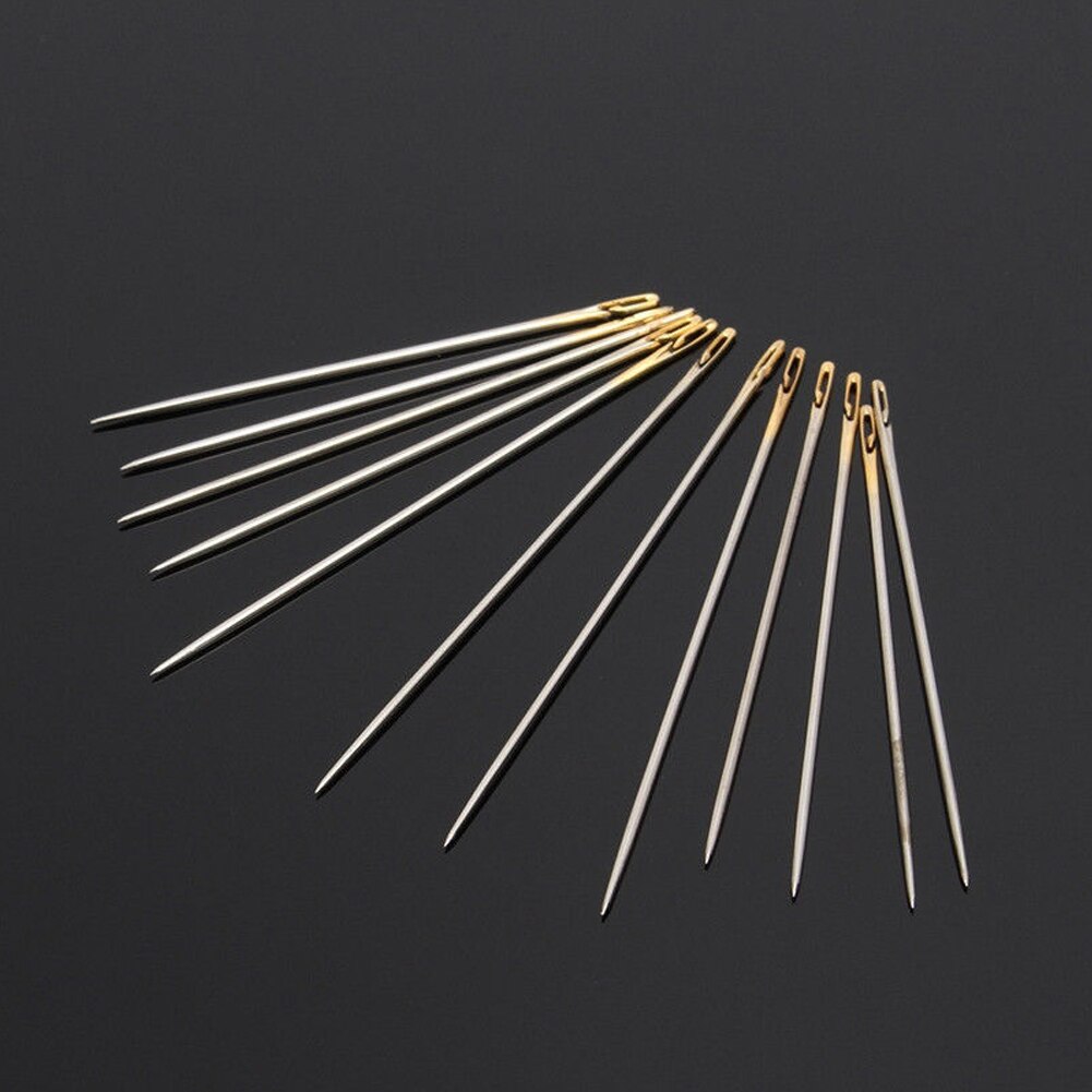 DIY Embroidery Hand Sewing Needles Thick Big Eye Sewing Self-Threading Needles