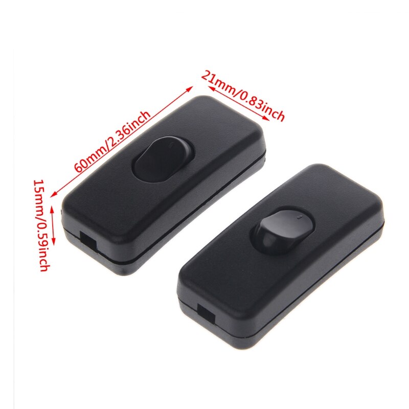 5 Stuks Ac 250V/125V 2A Plastic On/Off-Knop In Lin... – Vicedeal
